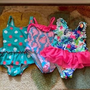 Three one piece 3T bathing suits
